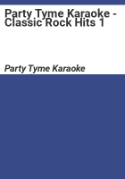 Party Tyme Karaoke - Classic Rock Hits 1
